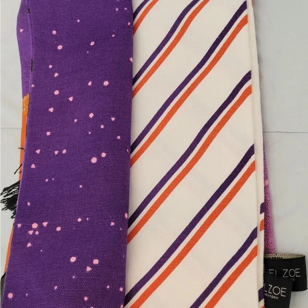 Rachel Zoe Halloween Kitchen Towel - Purple and Orange